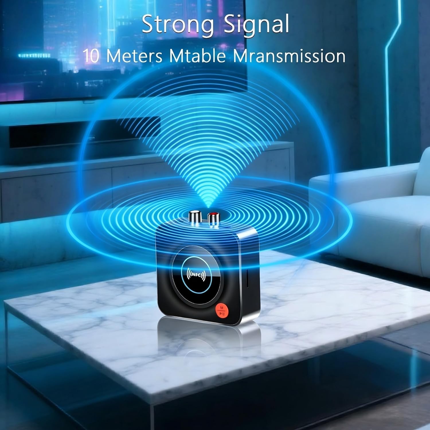 Bluetooth Receiver for Home Stereo, AUX RCA to Bluetooth Adapter for Old Speaker