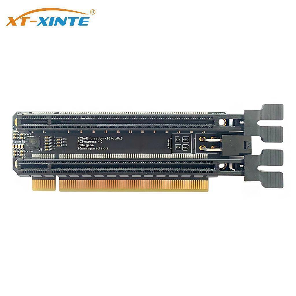 PCIe-Bifurcation x16 to x8x8 PCI-E 4.0 x16 1 to 2 Expansion Card Gen4 Split Card