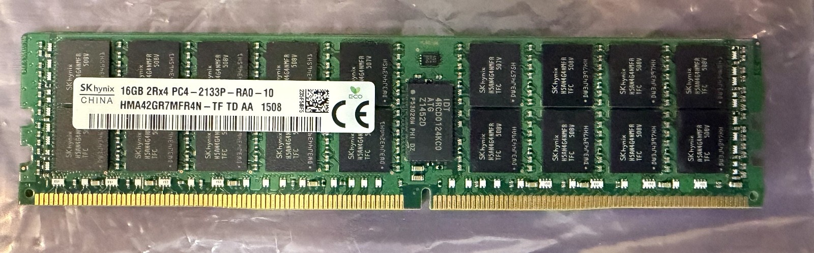 SK Hynix 16GB DDR4 2Rx4 2133MHz ECC RDIMM HMA42GR7MFR4N-TF TD AA