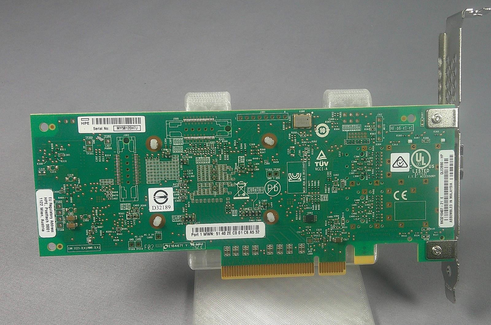 HP 853010-001 StoreFabric SN1100Q 16Gb 1-Port Fibre Channel HBA **Used Good**