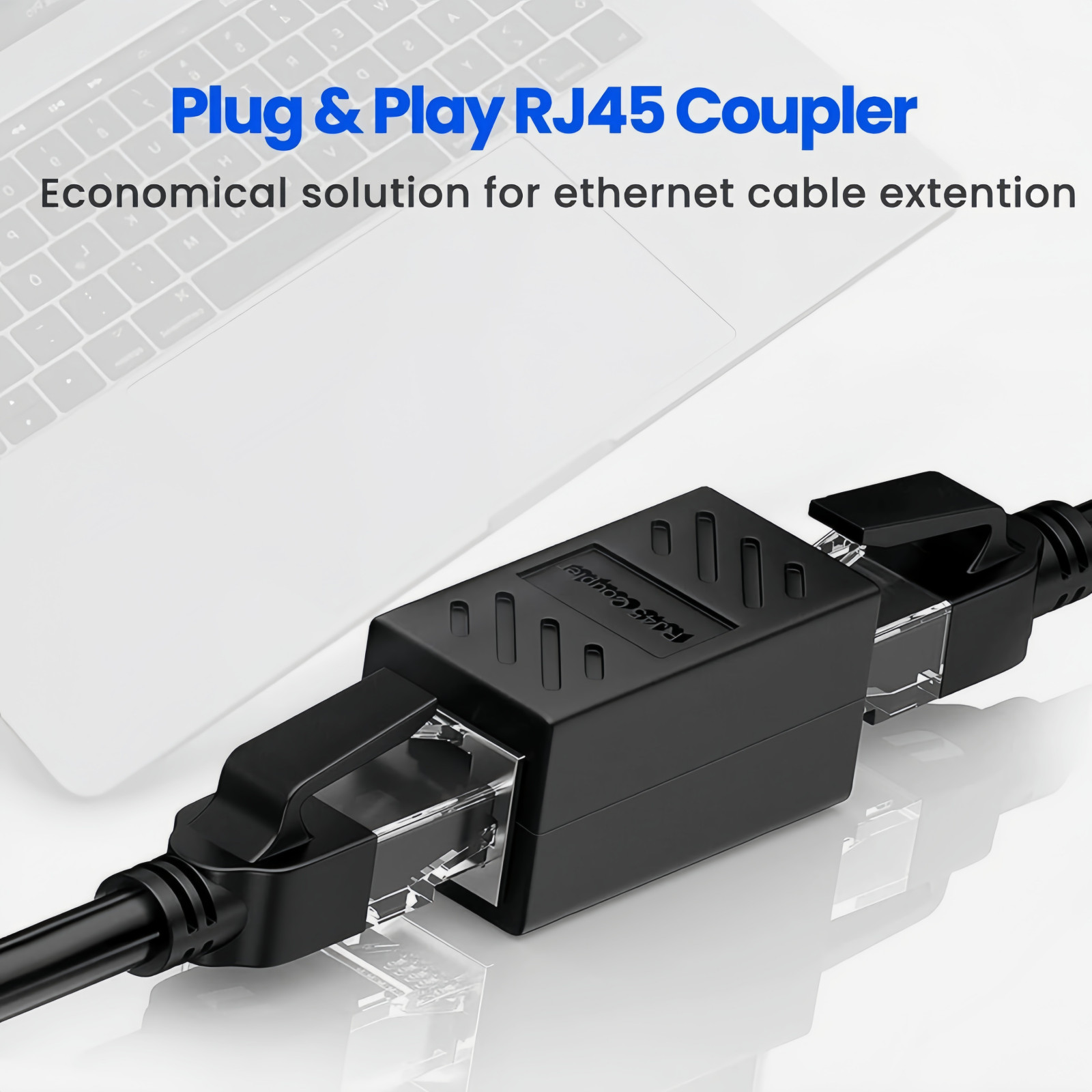 5PCS RJ45 Inline Coupler Cat6 Cat5e Cat 7 Ethernet Cable Extender Connector