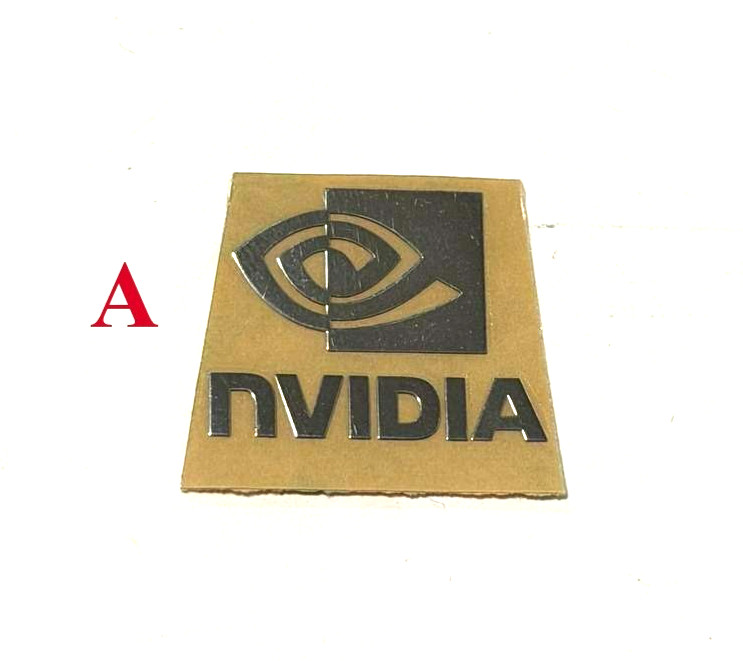 Fits NVIDIA GeForce RTX GTX Laptop/PC Metallic Sticker Label Logo Decal Badge