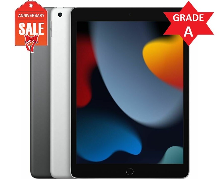 Apple iPad 9th 10.2″ 2021 Wifi or Cellular Unlocked – 64GB 256GB – Gray Silver