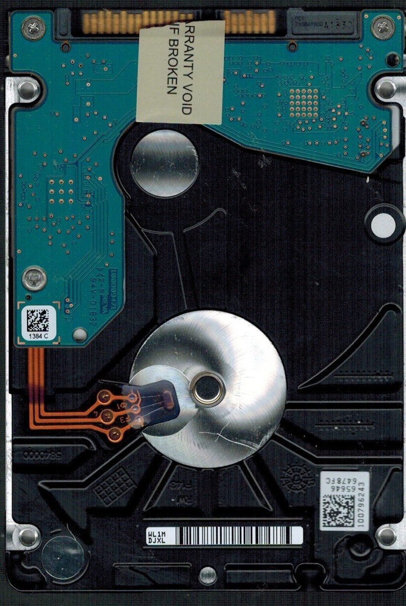 ST1000LM035 P/N: 1RK172-568 F/W: SBM3 S/N: WL1M WU 1TB OCT 2018 CHINA SEAGATE