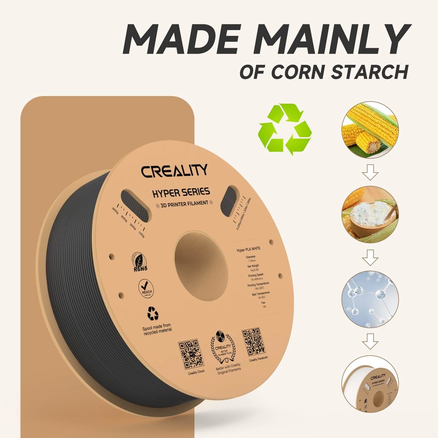 【Value Pack】Creality Hyper PLA 1.75mm Filament for DIY 3D Printer, 10/5/3/2 Pack