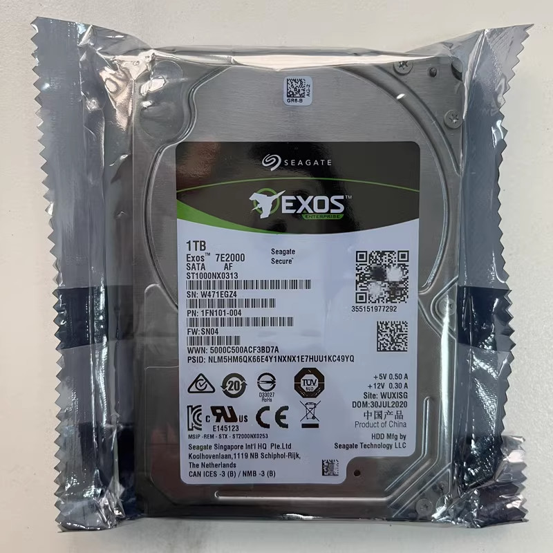 Seagate ST1000NX0313 1TB Enterprise 7200RPM 128MB 6Gb 2.5” SATA Hard Drive