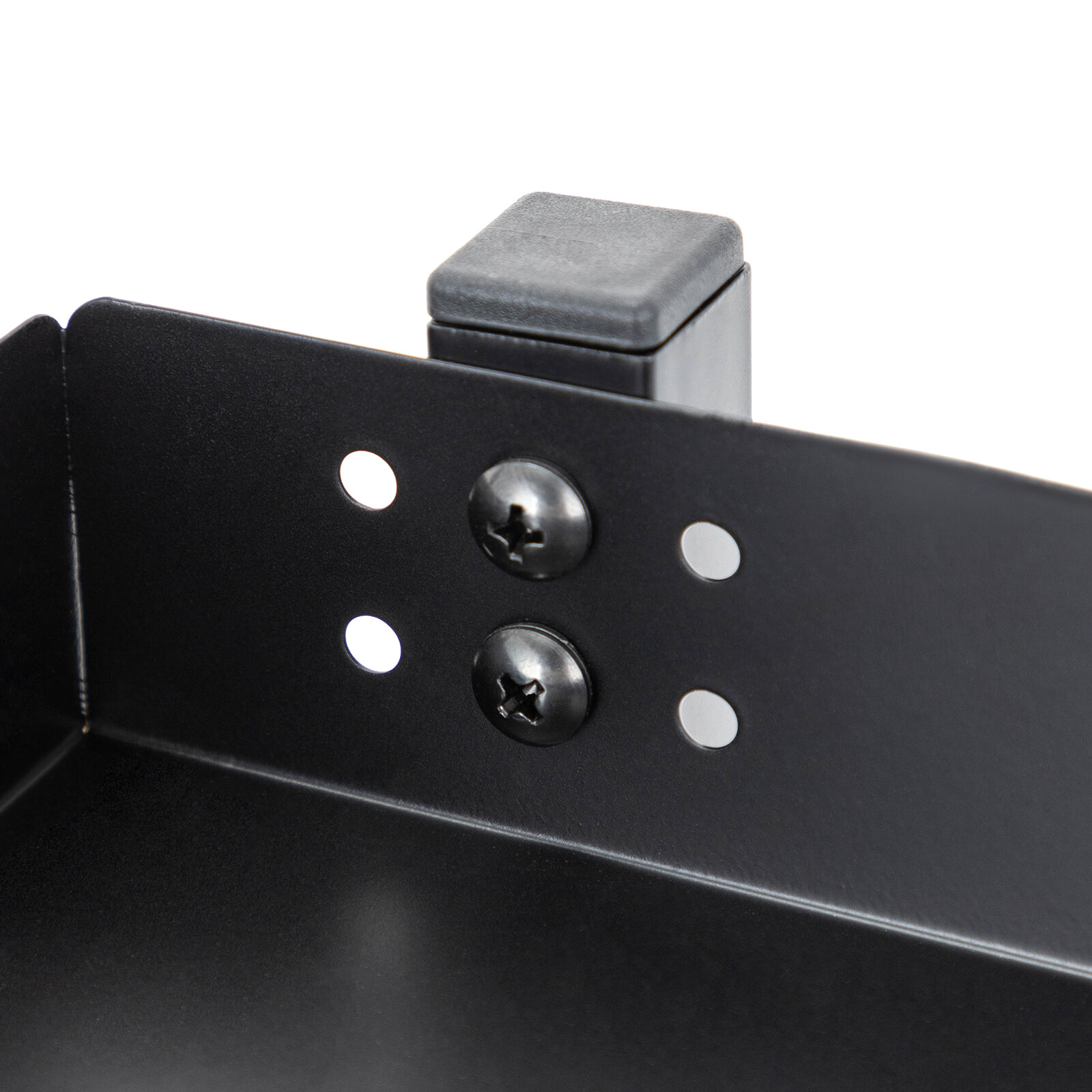Desktop or Under-Desk Shelf Clamp-on 2-Tier Shelving W/ Adjustable Storage Tray