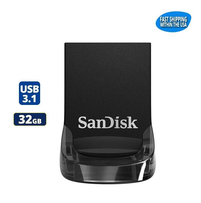 Sandisk Ultra Fit 32GB USB 3.0 / 3.1 Flash Drive Thumb Drive Pen Drive