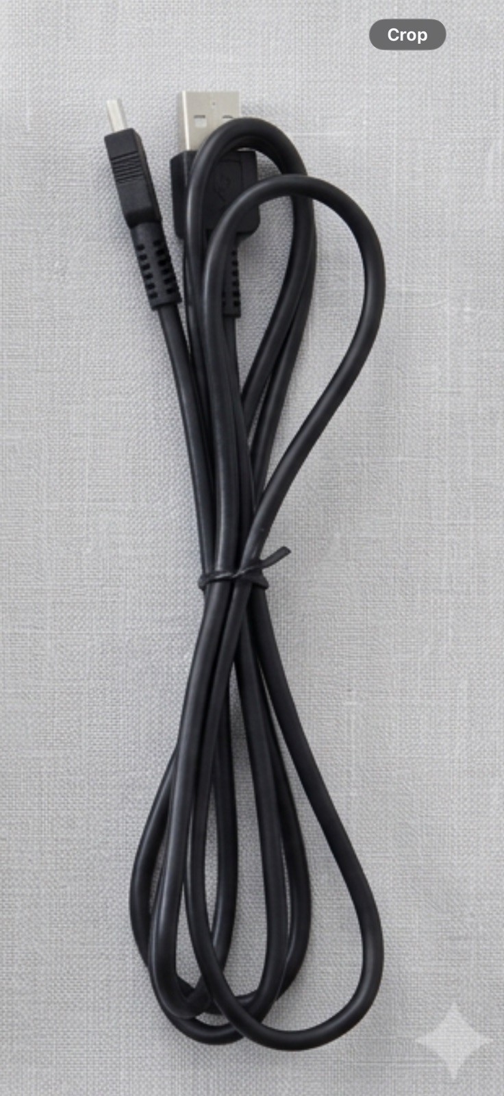 USB-A Male to Micro-USB Cable, Black Round 1:1, Less Than 5 ft
