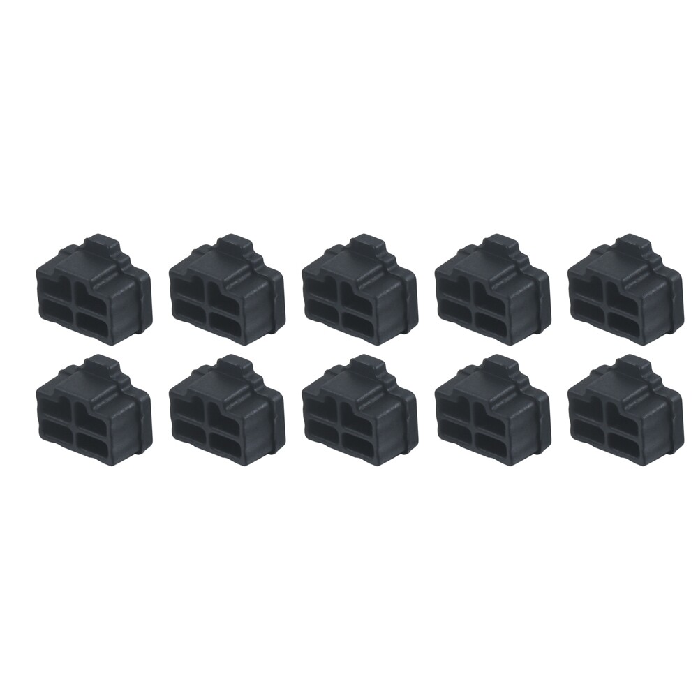 10x Silicone Anti Dust Cover Plugs F Ethernet Hub Port RJ45 Female Jack 2 Colors