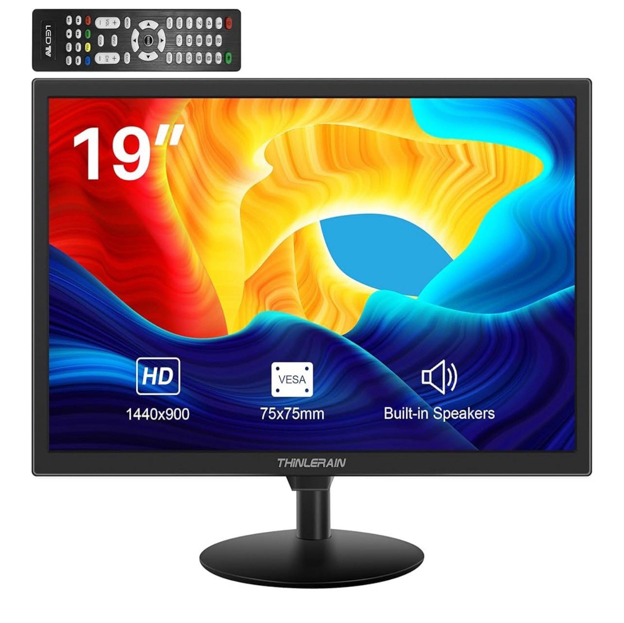 19 Inch Monitor 1440×900 PC Monitor with HDMI VGA AV BNC USB Ports 60Hz 5Ms HD