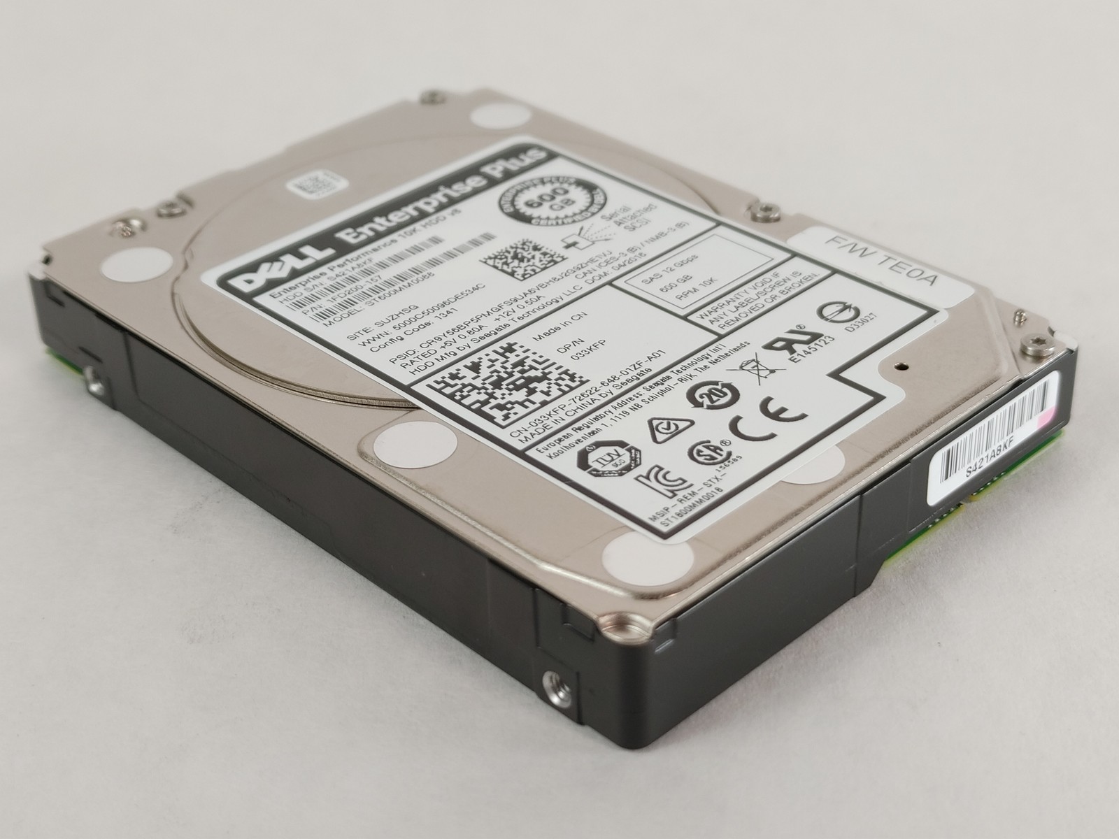 Lot of 2 Seagate Dell Enterprise Plus ST600MM0088 600 GB SAS 3 2.5″ Hard Drive
