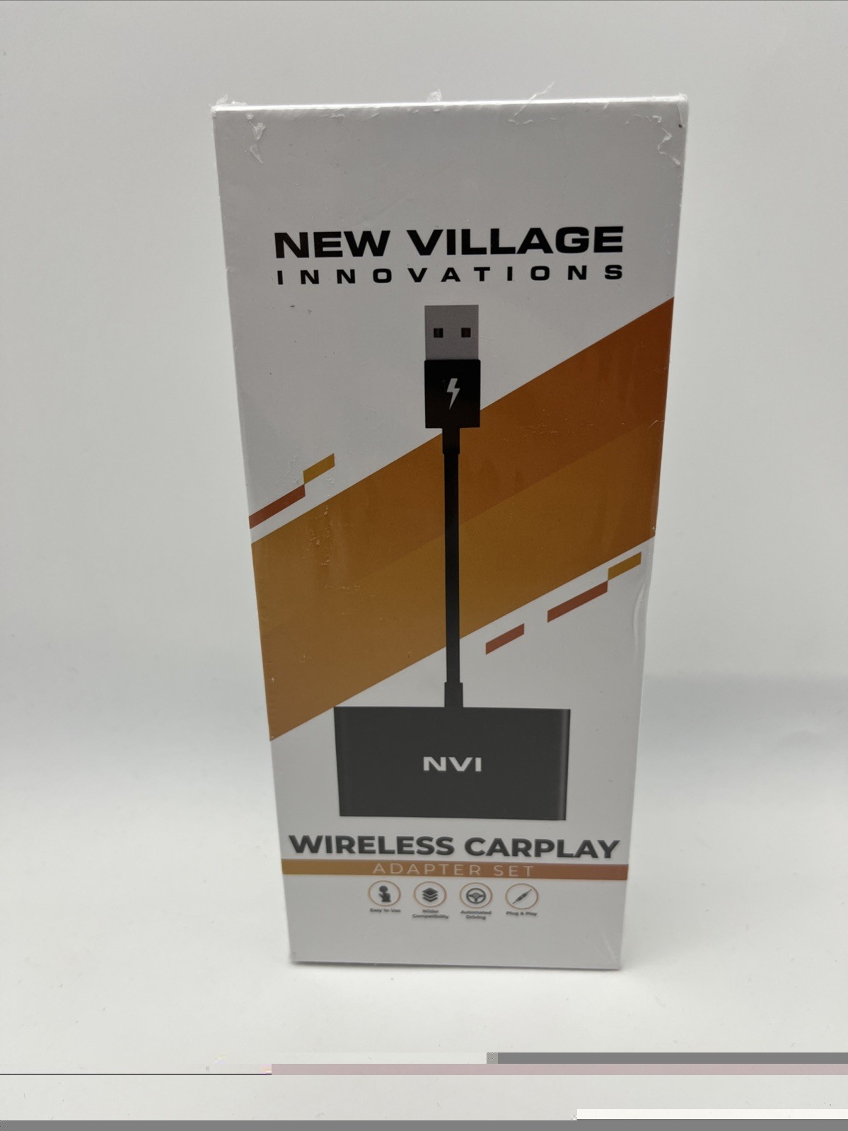 2024 Upgraded Wireless Carplay Adapter Set USB Charger Extender Cord Faste