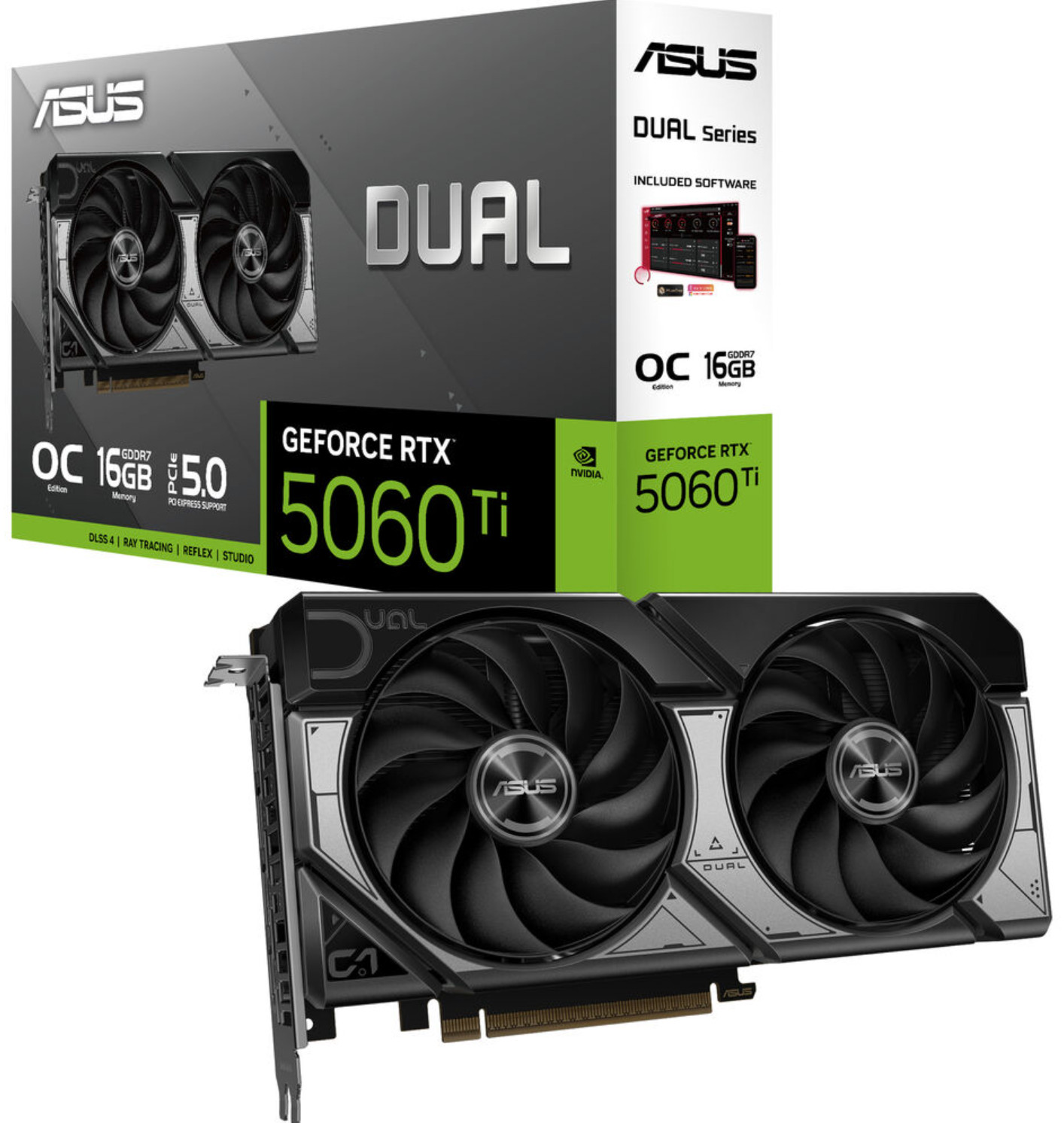 ASUS GeForce RTX 5060 Ti 16GB DDR7 Dual OC Edition Graphics Card
