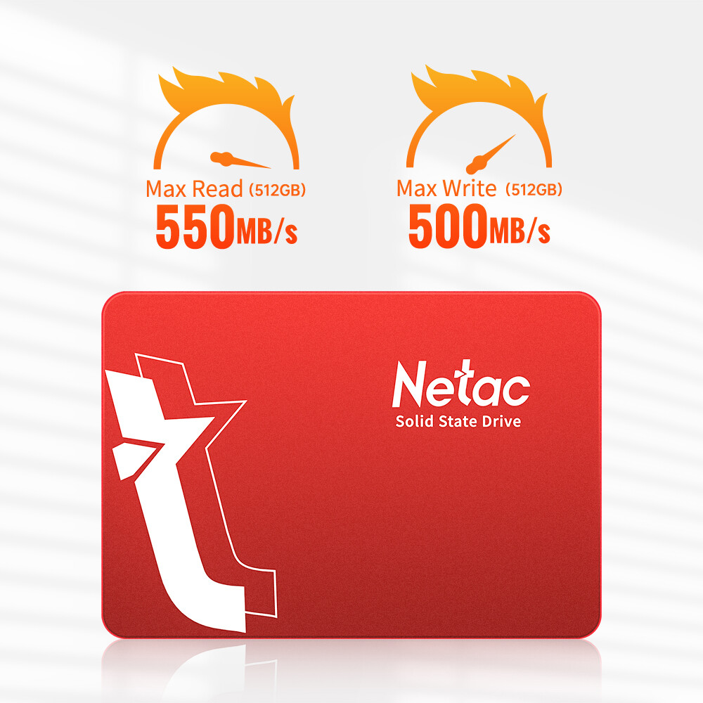 Netac 120GB 256GB 512GB SSD 2.5″ SATA III 6GB/s Internal Solid State Drive lot