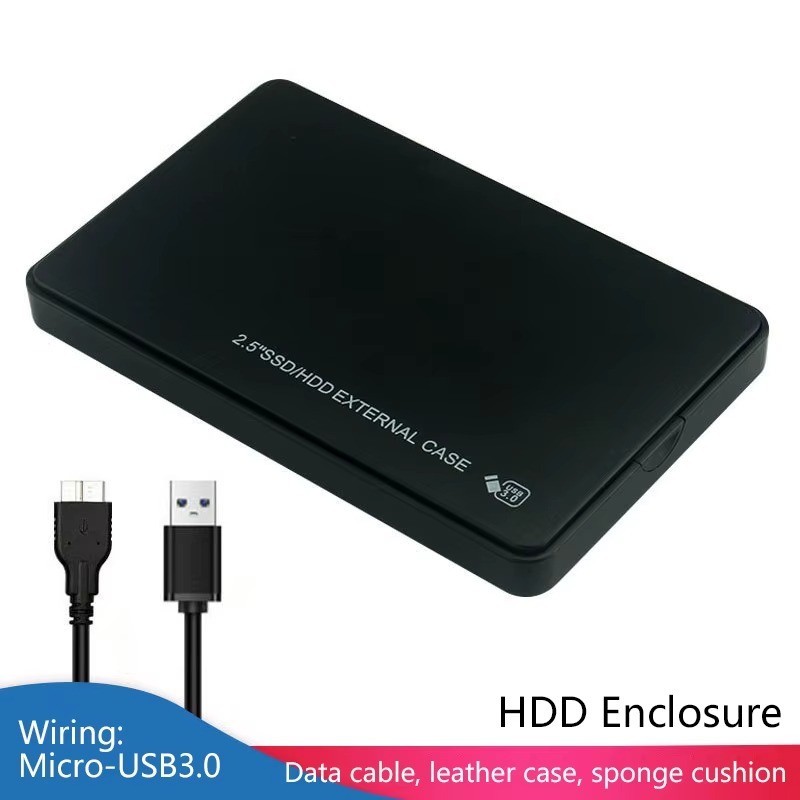 USB 3.0 2TB SATA SSD External Hard Drive Portable Desktop Mobile Hard Disk Case
