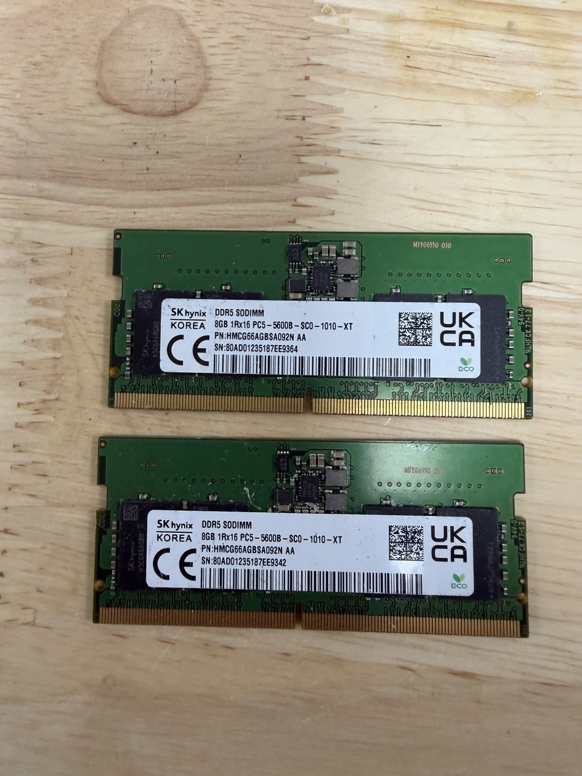 SK Hynix 8GB DDR5 5600 SODIMM Laptop RAM PC5-5600B 1Rx16