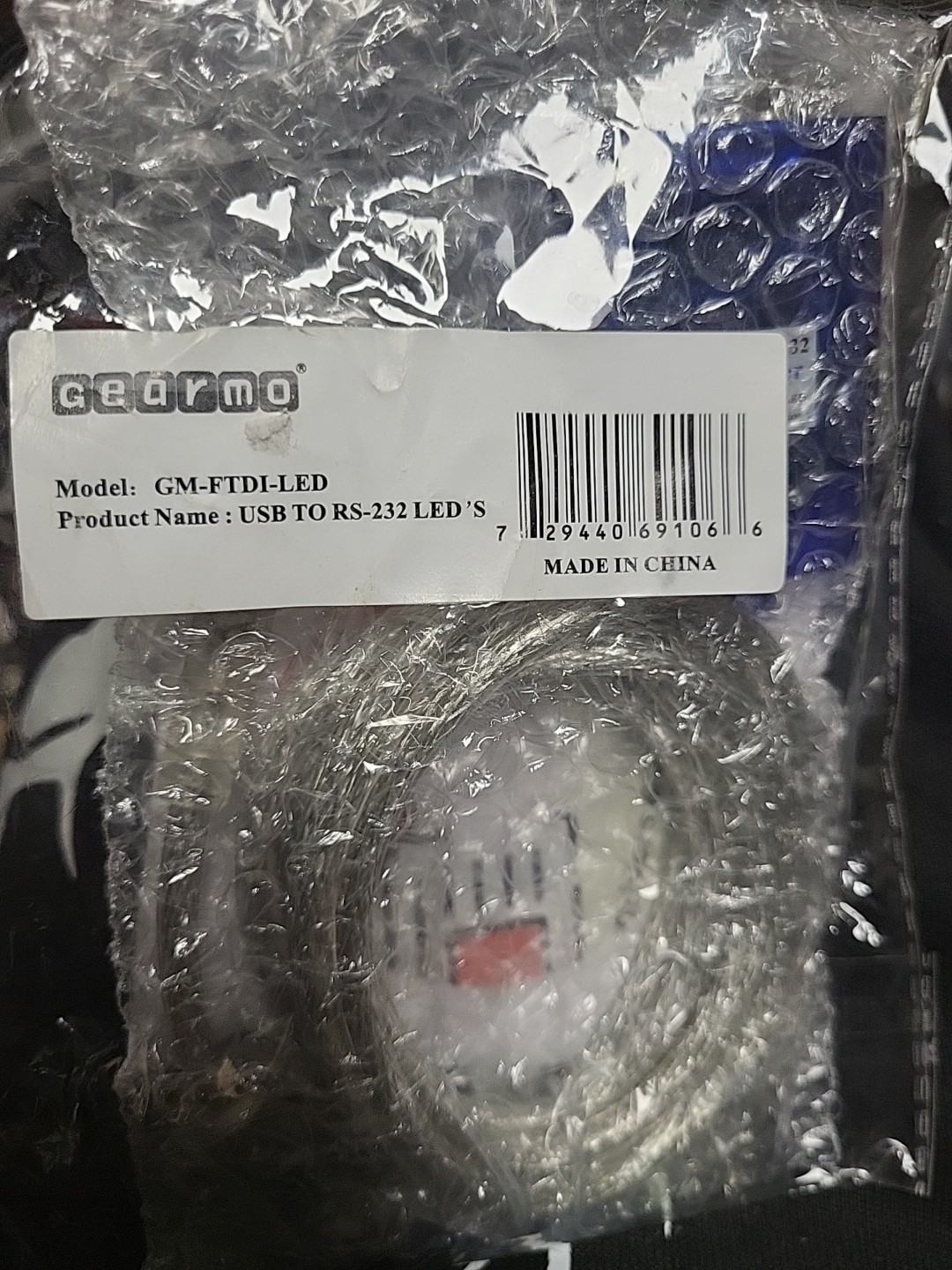 USB to Serial RS-232 Adapter with LED Indicators FTDI Chipset Supports Windows