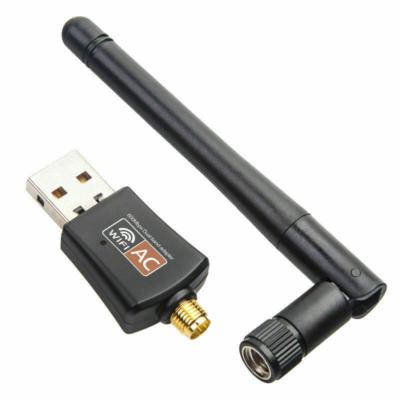 AC600 Mbps Dual Band 2.4/5Ghz Wireless Internet USB WiFi Network Antenna Adapter