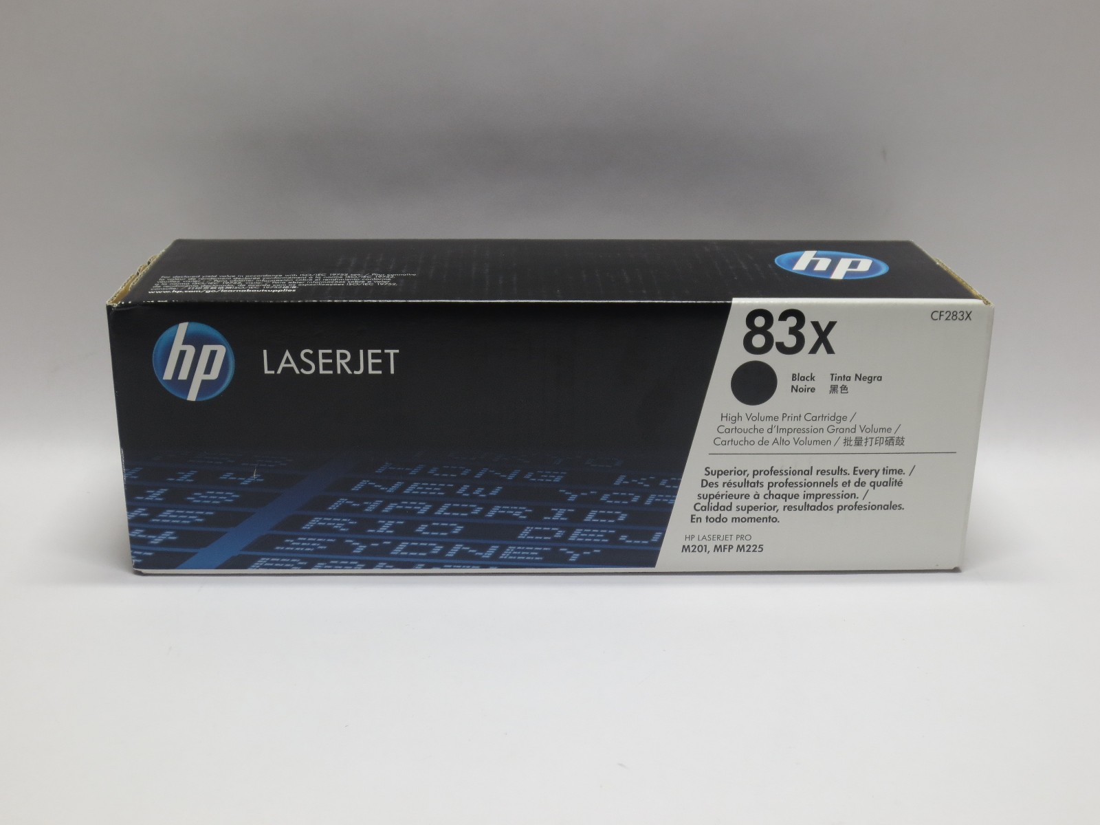 HP 83X Black CF283X High Volume Print Toner Cartridge – New Factory Sealed