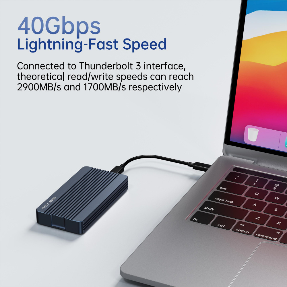 Acasis 40Gbps M.2 NVMe SSD Enclosure Compatible with Thunderbolt 4/3