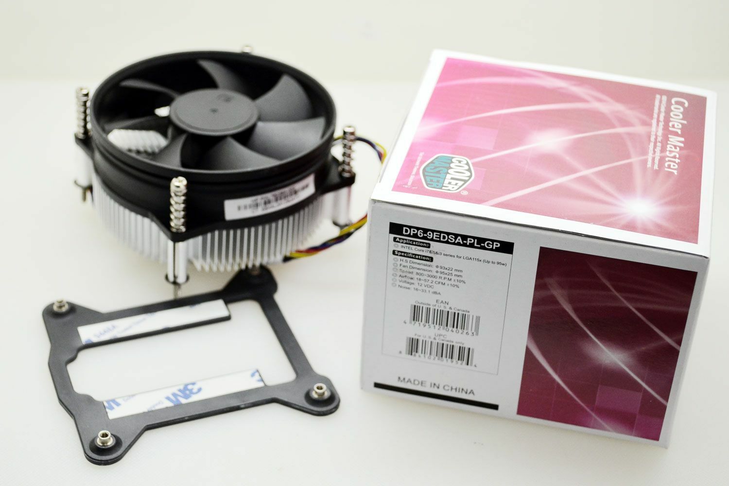 Cooler Master CPU Heatsink Fan ntel LGA1200 1150 1151 1155 1156 with Backplate