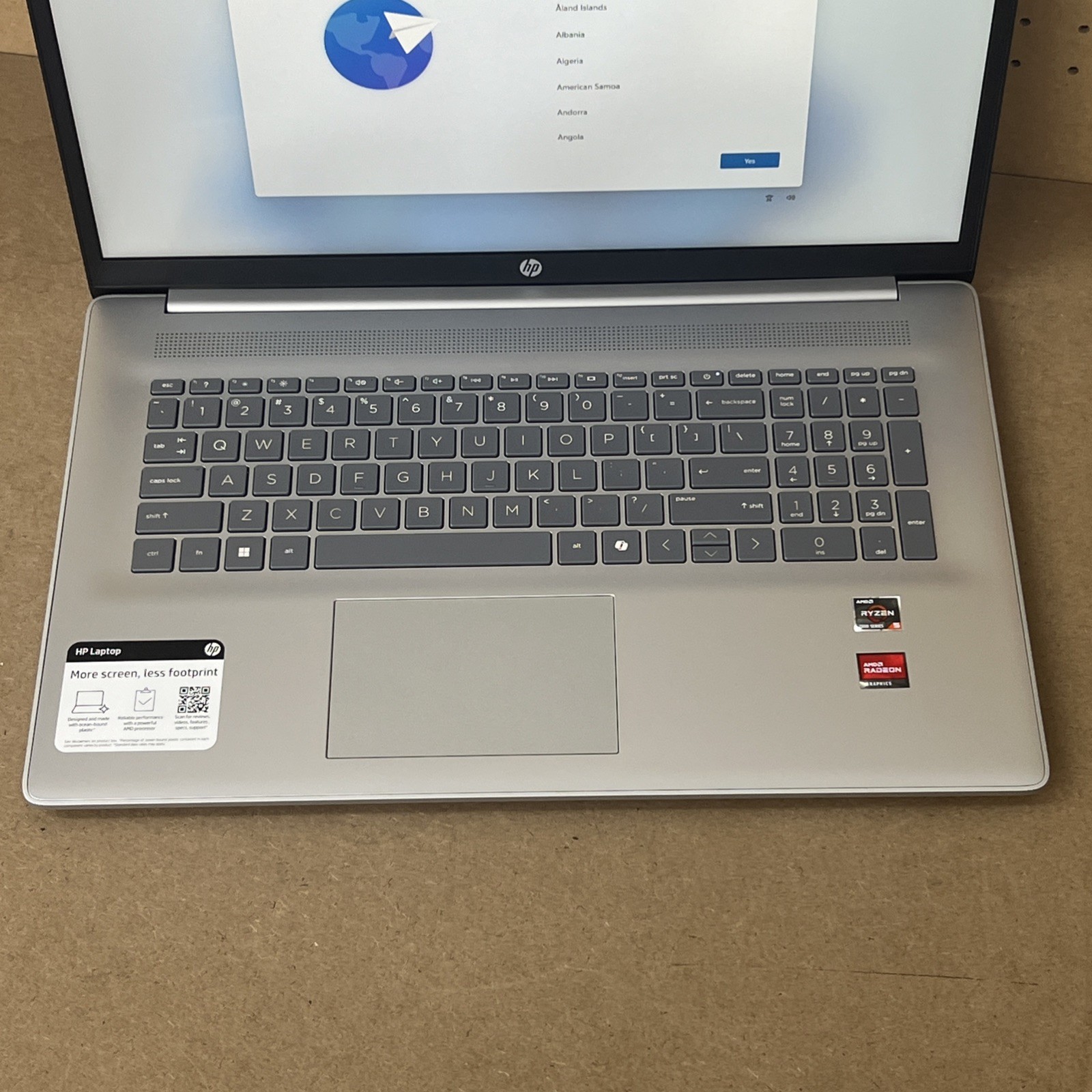 HP 17 Series AMD Ryzen 5 72520U 8GB Ram 512GB SSD – Fair