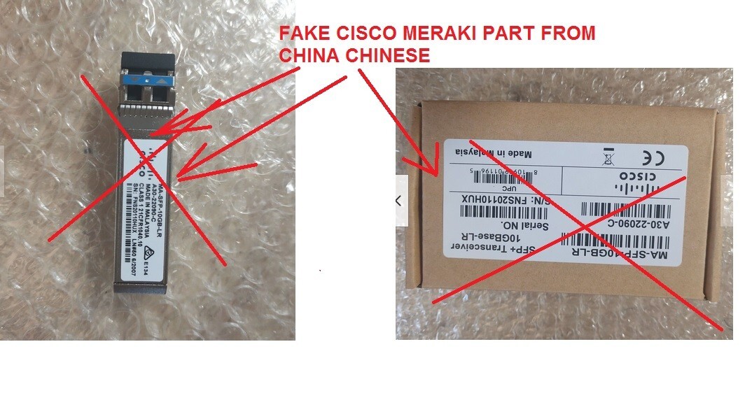 MA-SFP-10GB-SR MA-SFP-10GB-LR Fake china/chinese parts SFP+10G FAKE !!