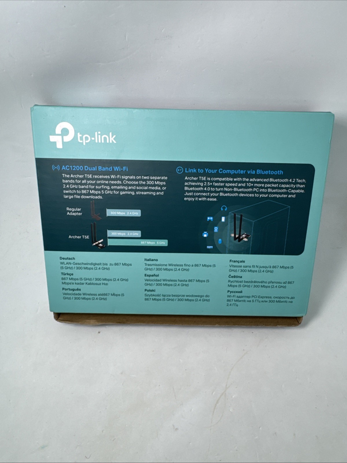 TP-Link AC1200 PCIe WiFi Card Desktop PC (Archer T5E) (One Antenna)