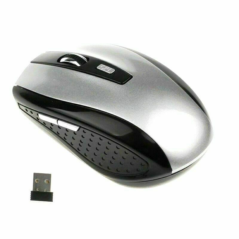 2 Wireless Optical Mouse Mice & USB Receiver For PC Laptop Computer DPI 2.4GHz