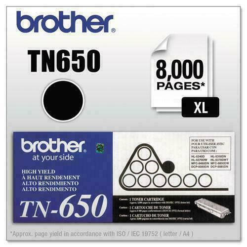 Brother TN650 Original Toner Cartridge – 012502622307 brand new in box