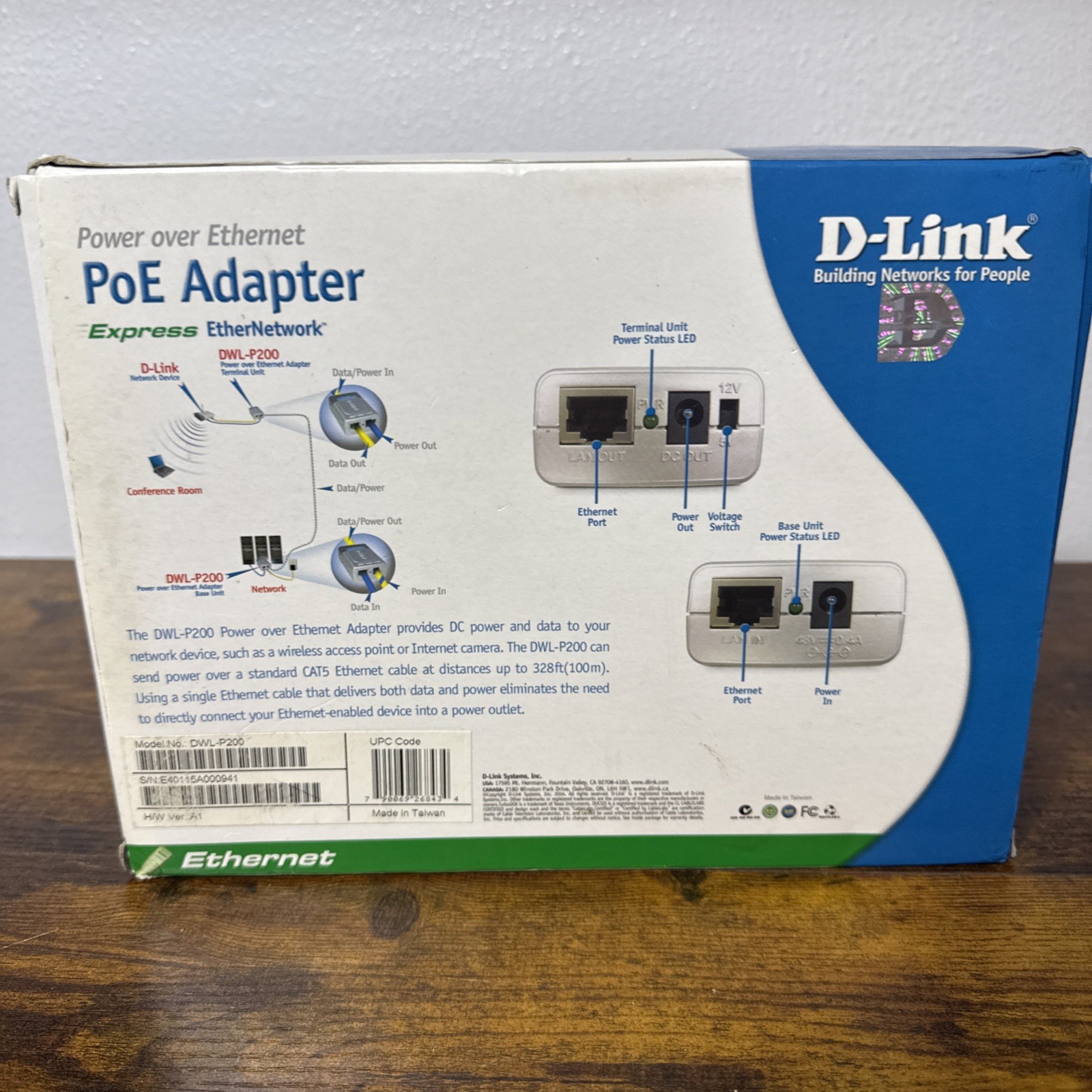 D-Link DWL-P200 Power Over Ethernet Adapter – Express EtherNetwork