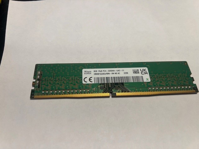 8GB 1Rx8 PC4-3200AA-UA2-11 Desktop Memory