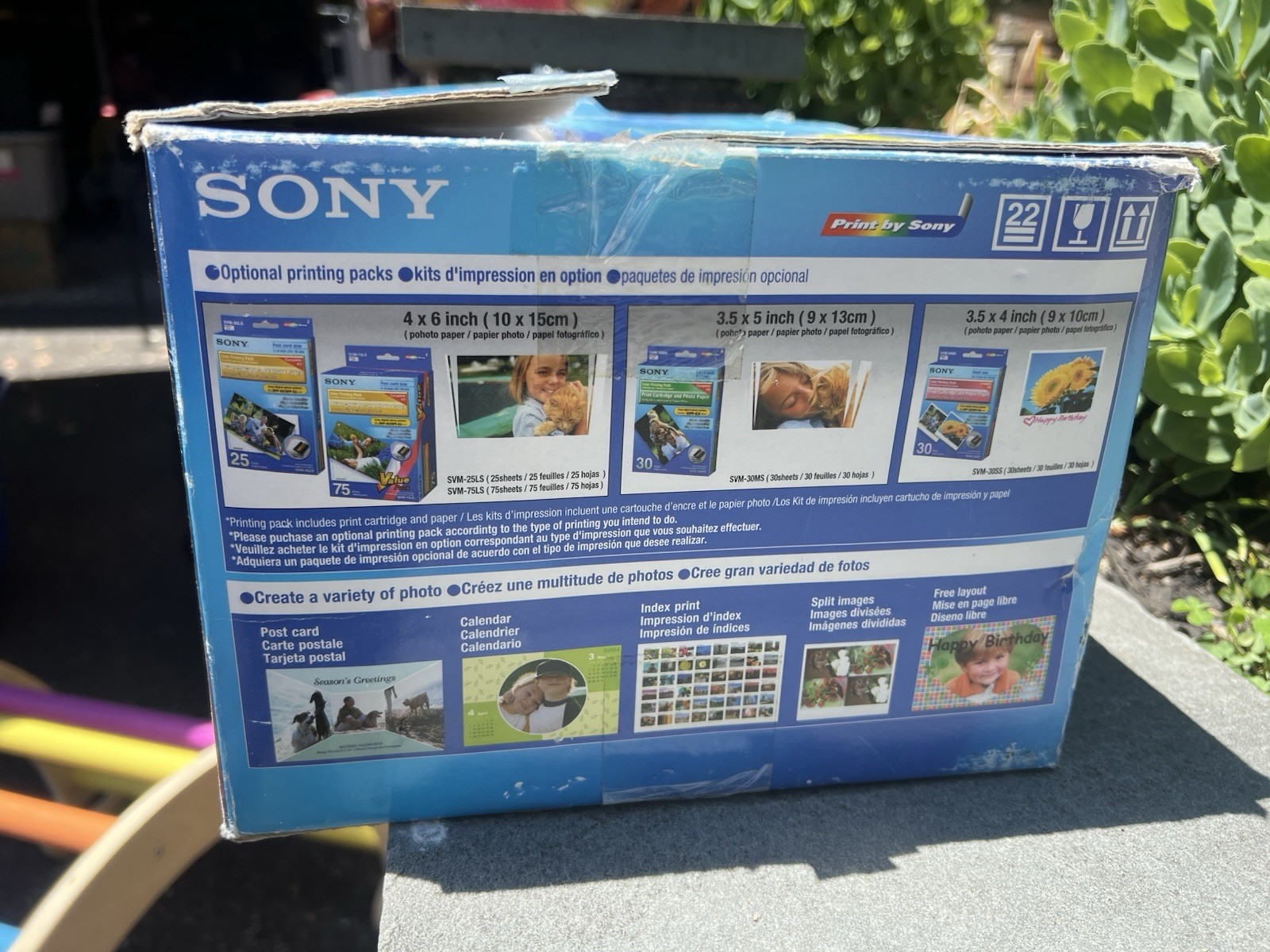 Sony PictureStation DPP-EX50 Dye Sub Photo Printer USB 300×300 DPI 4×6