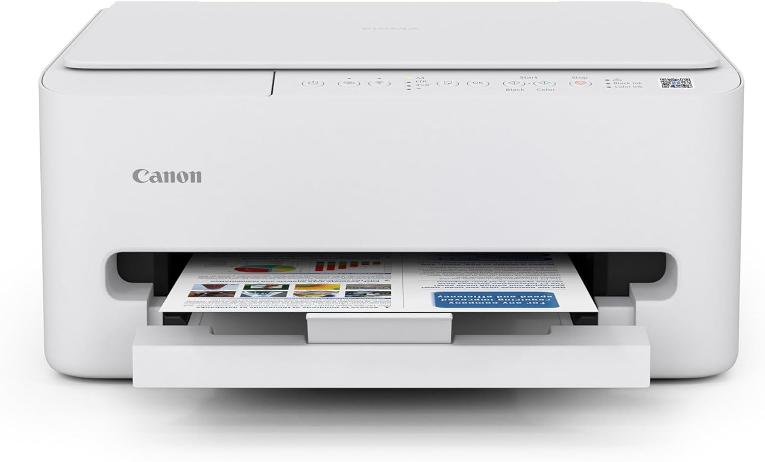 Canon PIXMA TS4320 Wireless Color Inkjet Printer for Duplex Printing, White – Ho