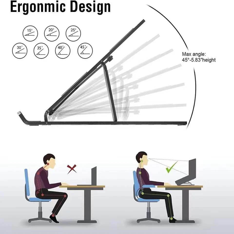 Adjustable Portable Foldable Laptop Desktop Stand Notebook Tablet Riser Holder