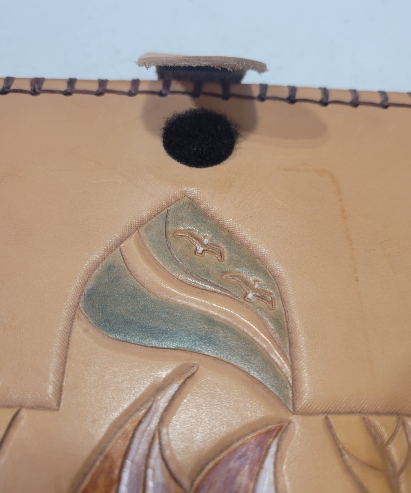 Tablet Computer Leather Case Cover Colorful Cross Dove Art 9.5in X 11in.