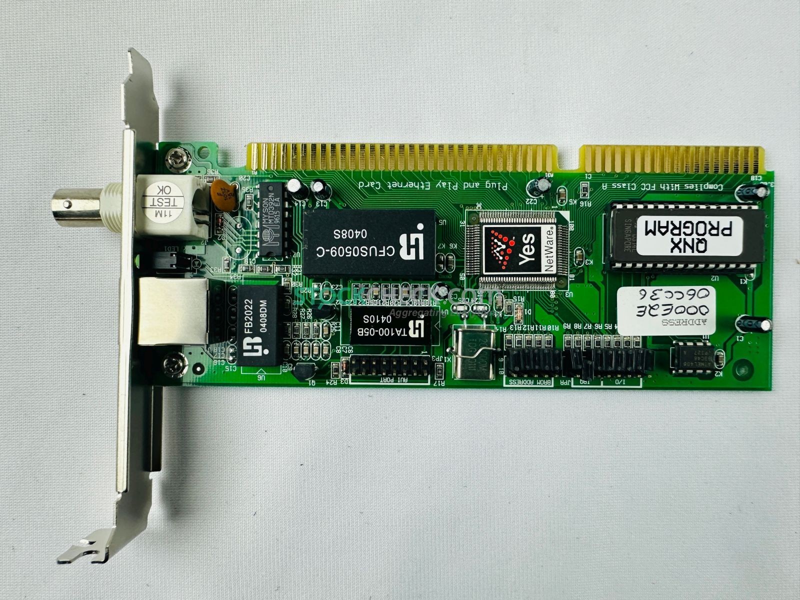 Yes Netware AS-700510-000 Plug and Play Ethernet Card