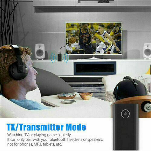 5.0 Bluetooth Transmitter Receiver Wireless 2 in 1 Audio 3.5mm Jack Aux Adapter