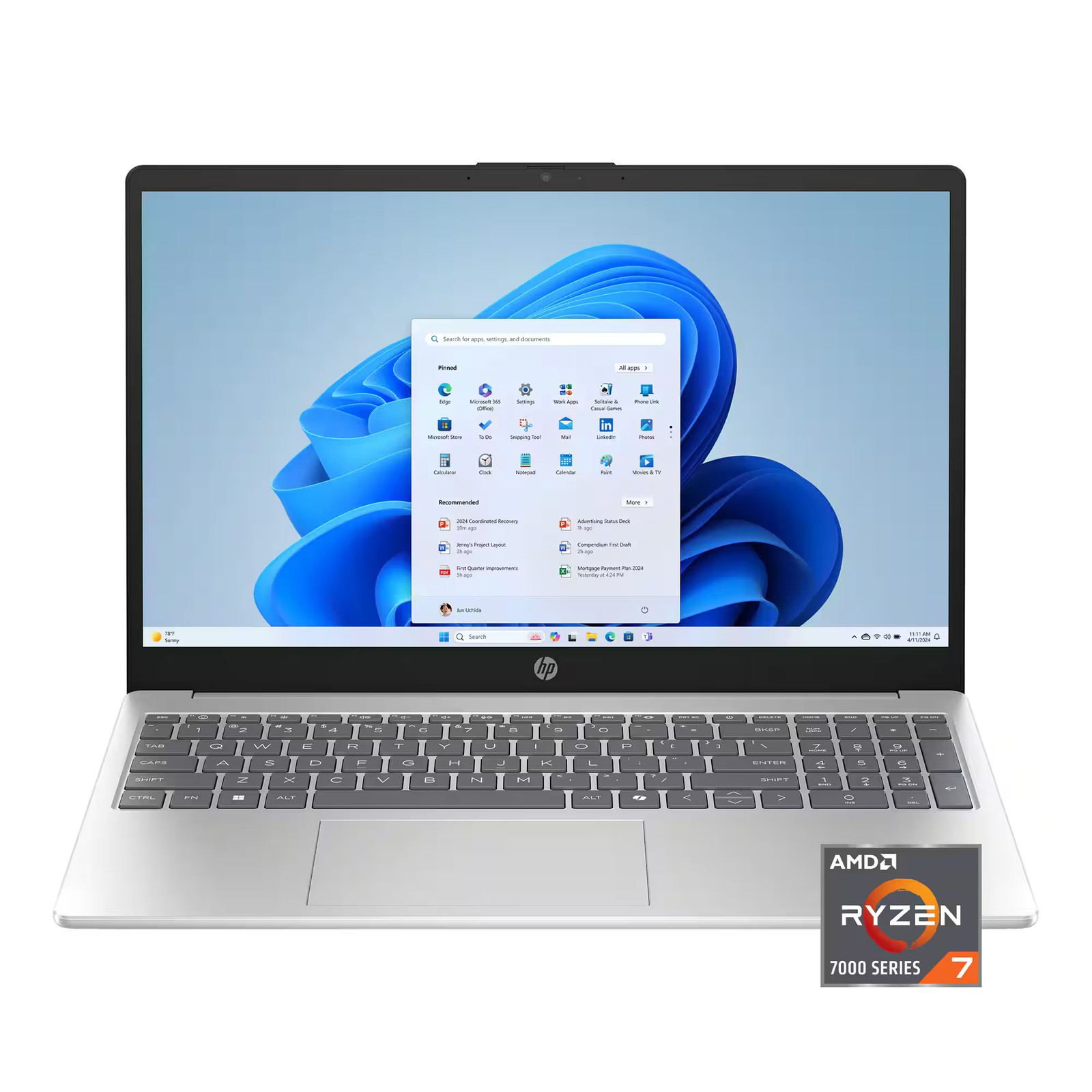 HP – 15.6″ Full HD Touchscreen Laptop – AMD Ryzen 7 7730U – 16GB Memory – 512…