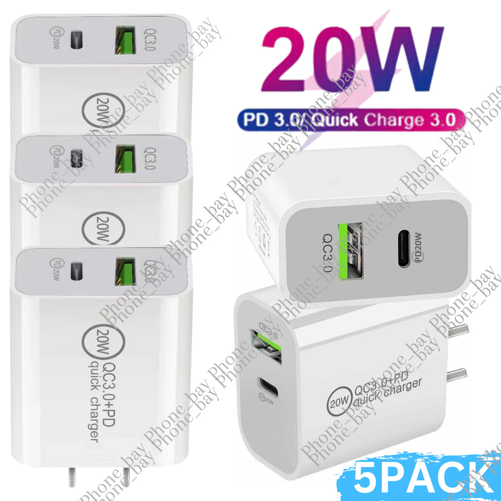 20W USB Type-C Wall Fast Charger PD Power Adapter For iPhone 14 12 13 11 XR Lot