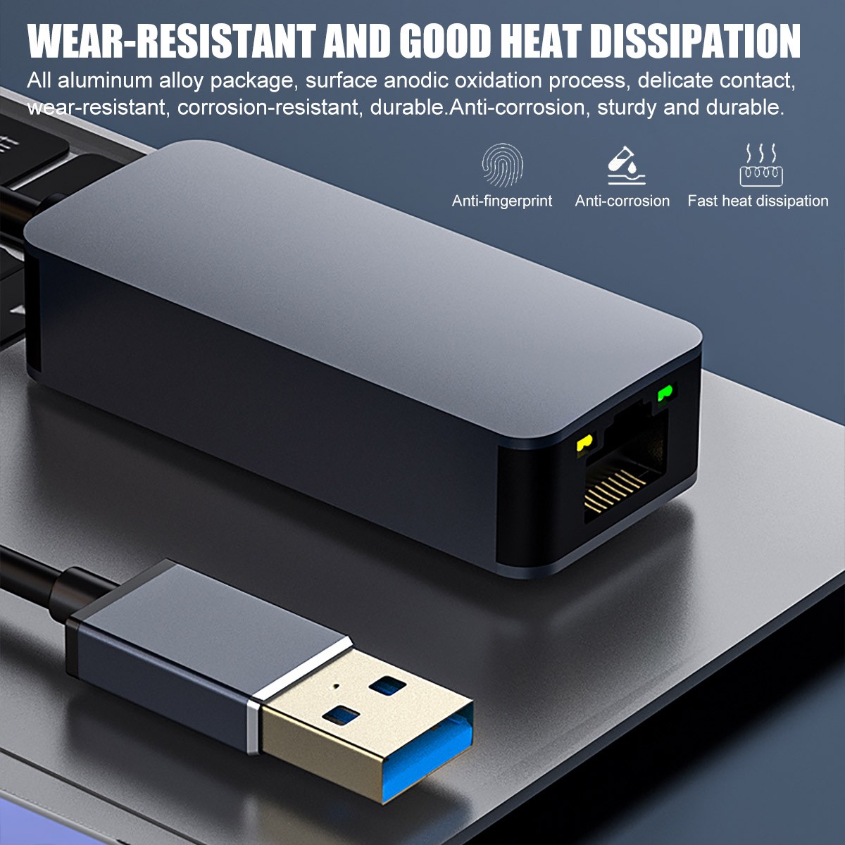 USB Ethernet Adapter To 2.5 Gigabit RJ45 LAN Network Adapter Cable 2500Mbps 2.5G