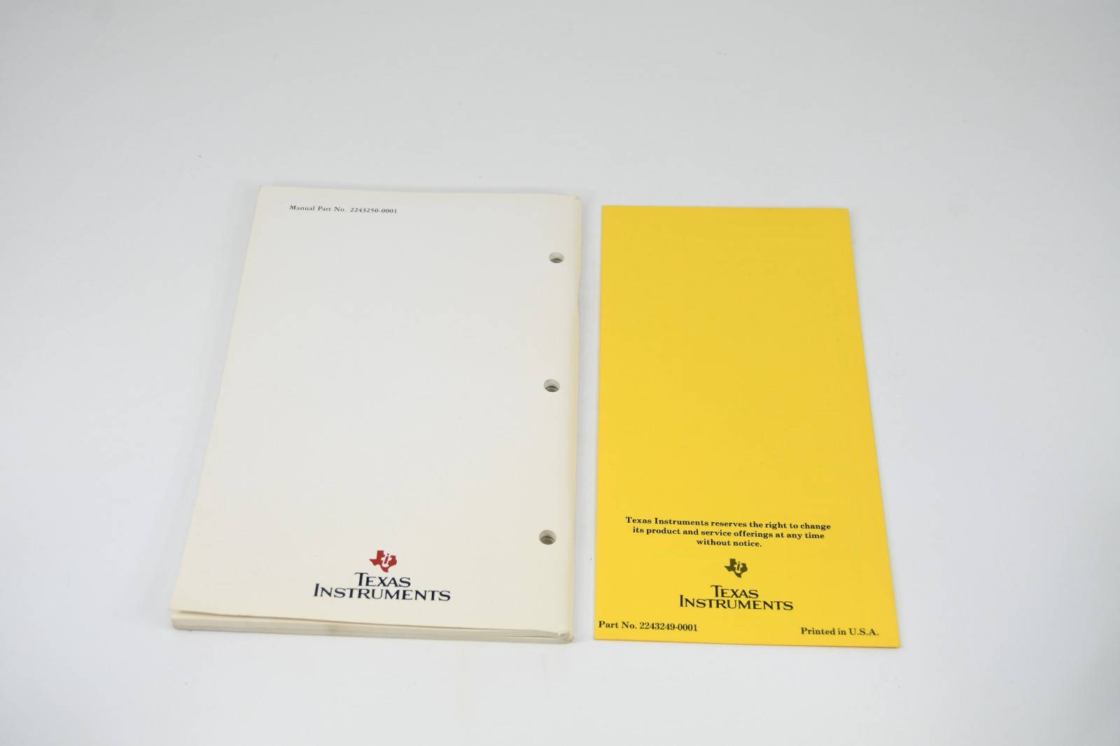 Vintage 1980s Texas Instruments Omni 800 Series Model 850 XL Printer Manual