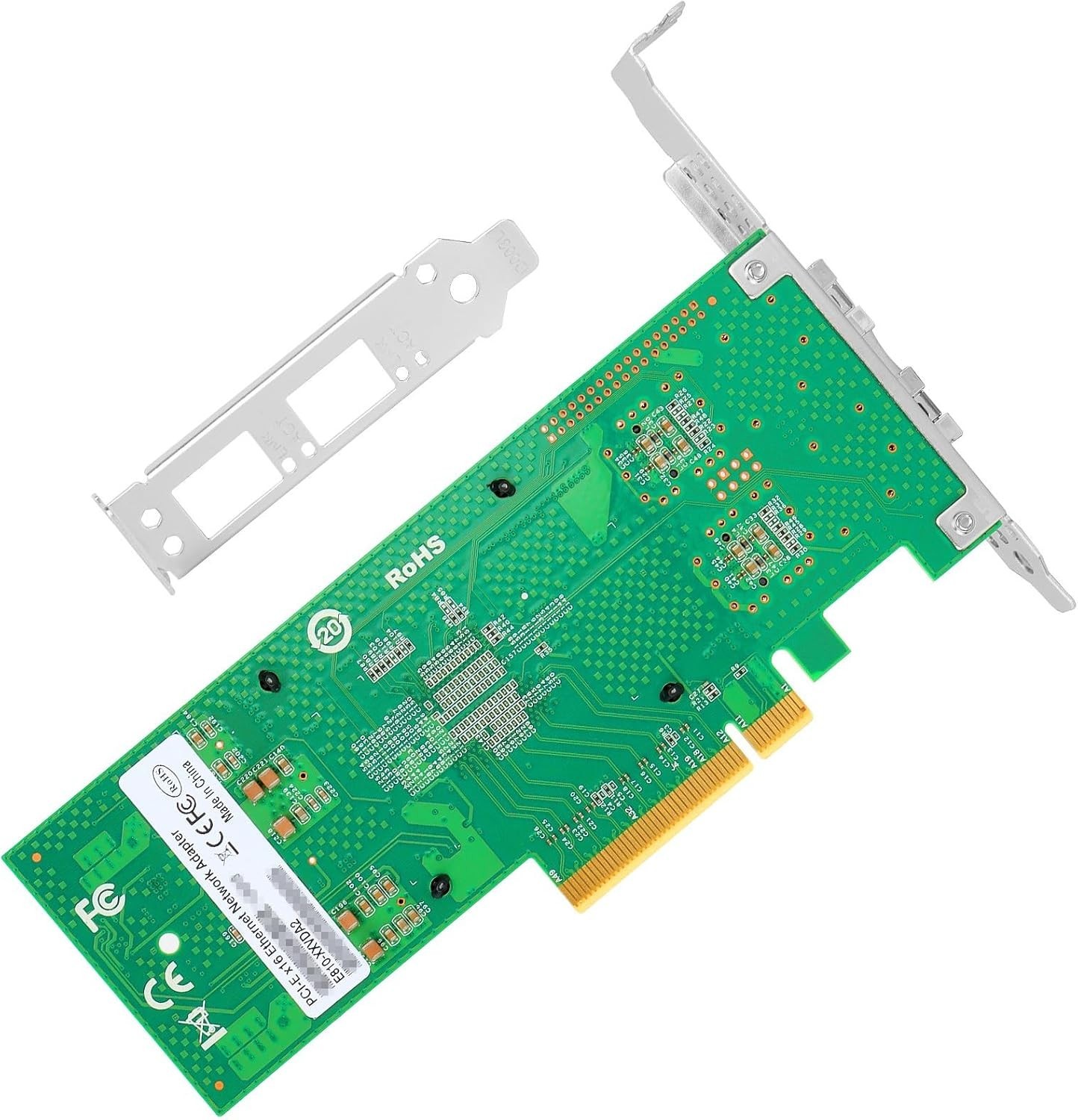 Vogzone 25Gb PCI-E NIC Network Card for Intel E810-XXVDA2,1GbE/10GbE/25GbE T7-23