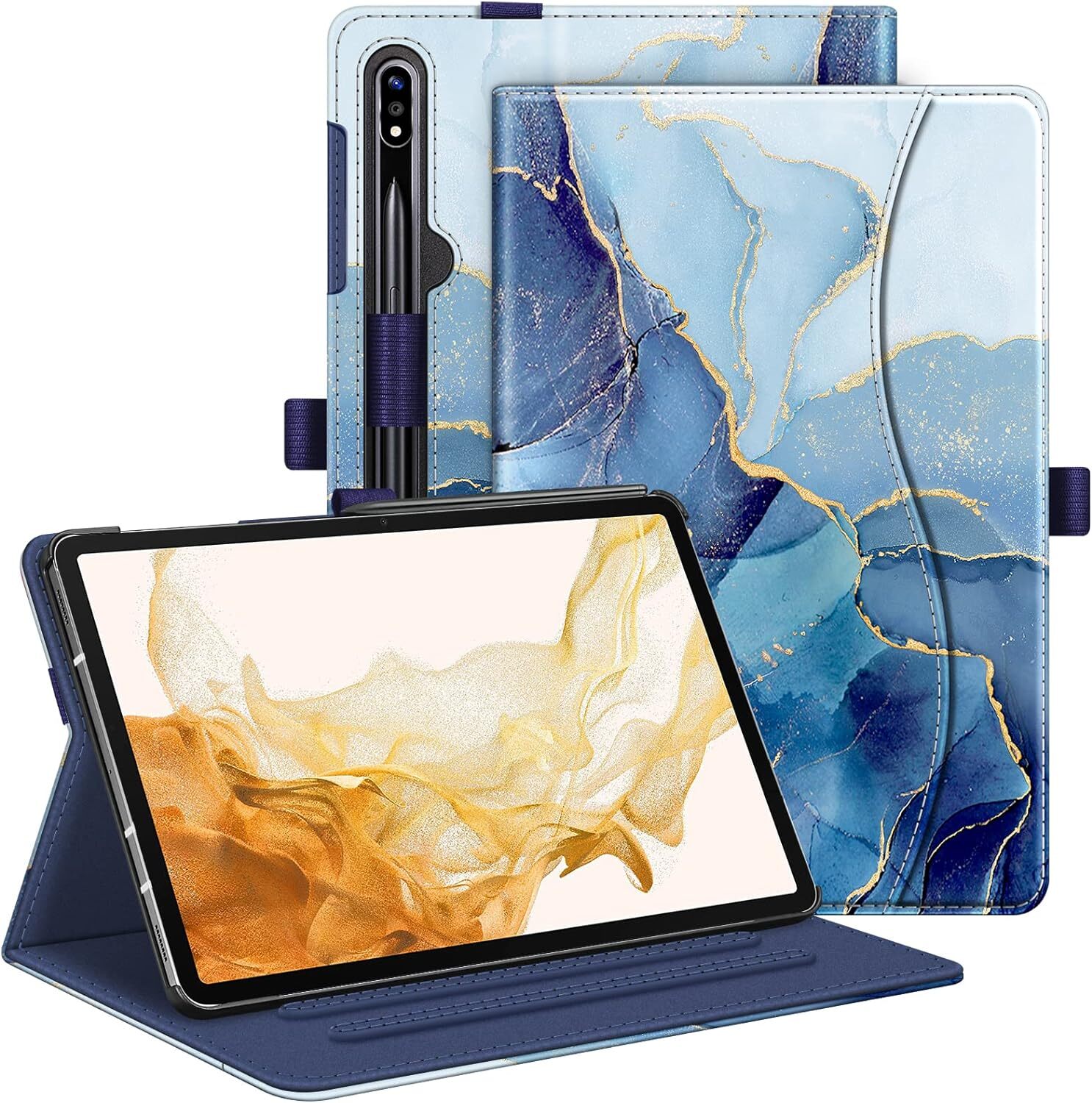 Case for Samsung Galaxy Tab S10 Plus/S9 Plus 12.4 Inch Multi-Angle Viewing Cover