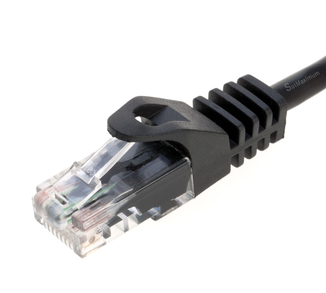 CAT5 Ethernet Network Patch Cable RJ-45 LAN Internet Cable Black 25FT – 200FT