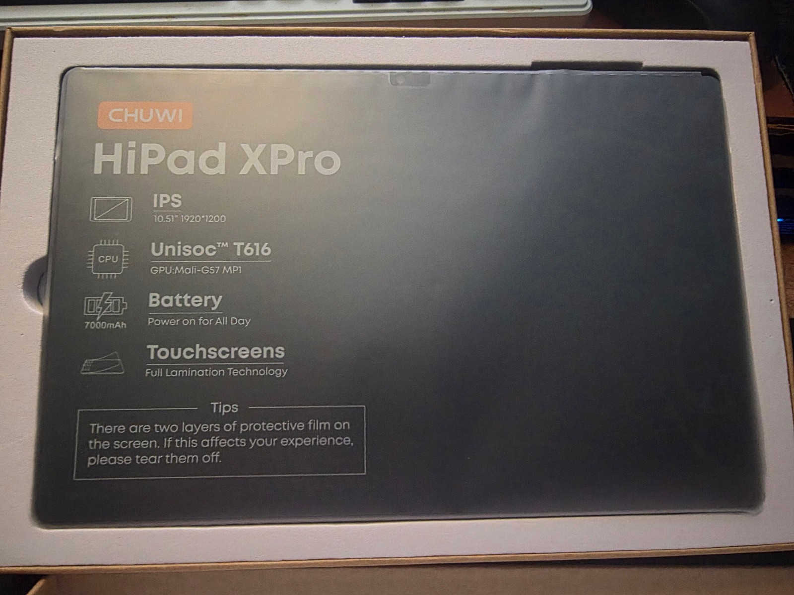 CHUWI Hipad XPro 10.51in Android 12 Tablet T616 Octa Core 6GB RAM 128GB ROM