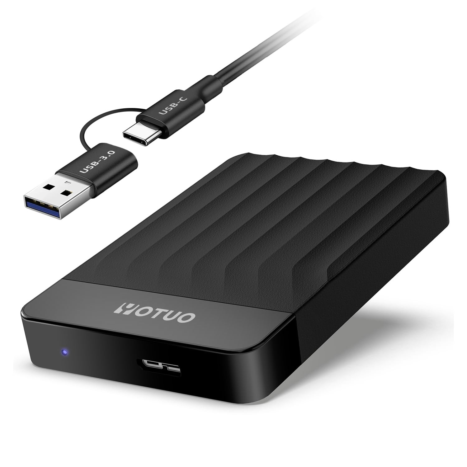 YOTUO 500GB External Hard Drive Portable Storage Expansion HDD USB 3.0 & USB C