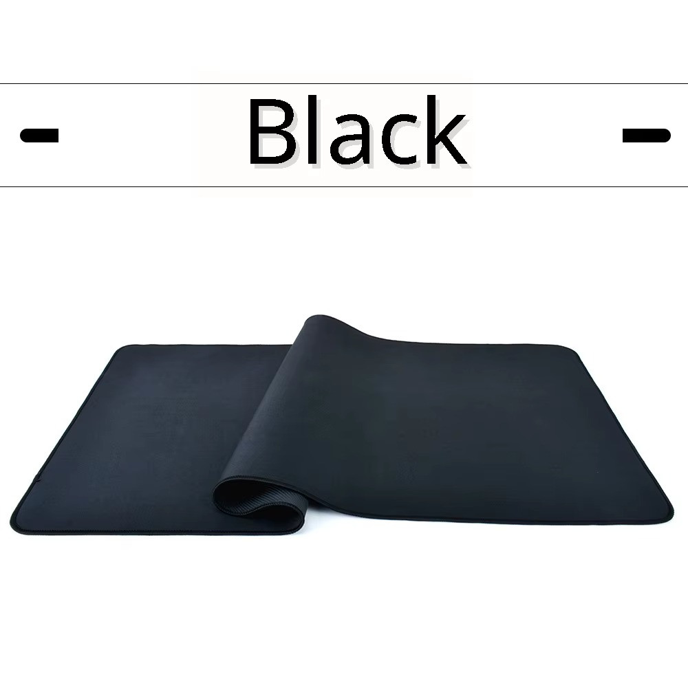 Black Black 80x30cm Gamer Mousepad Natural Rubber Anti Slip Desk Mat Pad