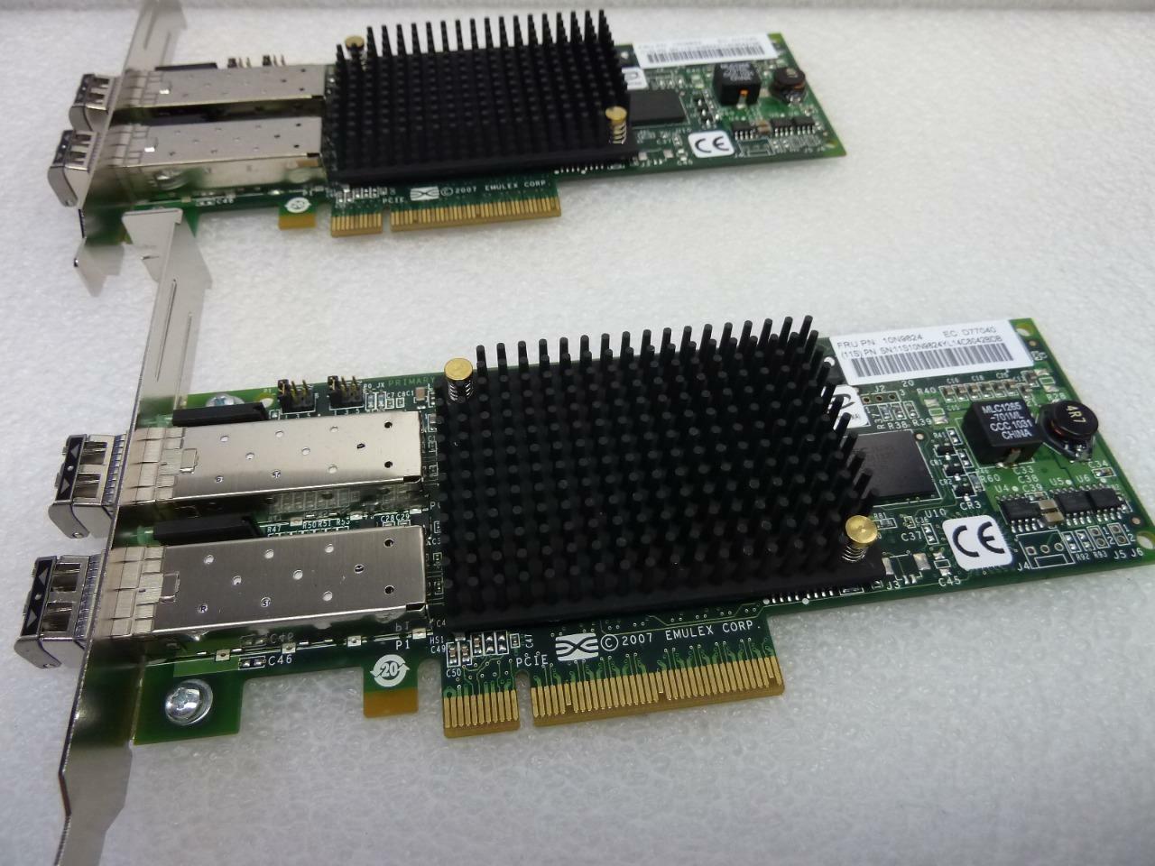 2x 10N9824 IBM 577D Dual-Port 8Gb PCI Express Fibre Channel Adapter 5735 – 2 pcs